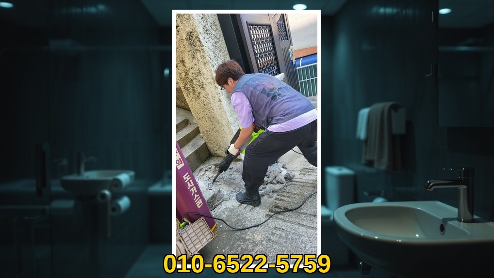 구로 가리봉동 배관막힘 전문업체 실제 작업 사진 1