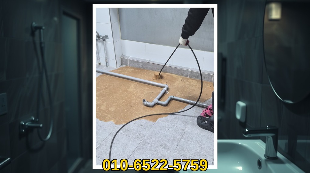 의정부 장암동 배관막힘 전문업체 실제 작업 사진 5