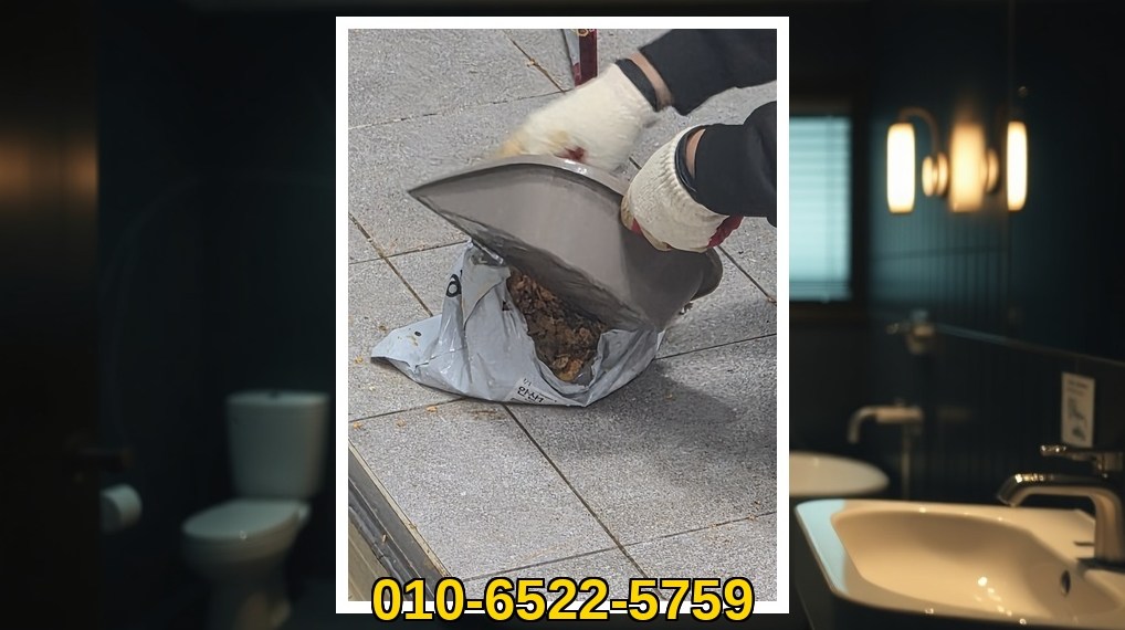 시흥 정왕1동 배관막힘 전문업체 실제 작업 사진 4